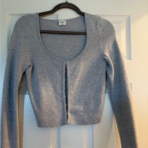 Abercrombie & Fitch Heather Gray Sweater
